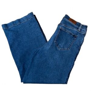 Lands' End Women's Wide Leg Jeans in Classic Blue